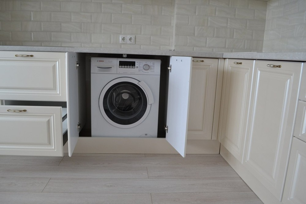 Белый кухонный гарнитур-Кухня МДФ в ПВХ «Модель 204»-фото3