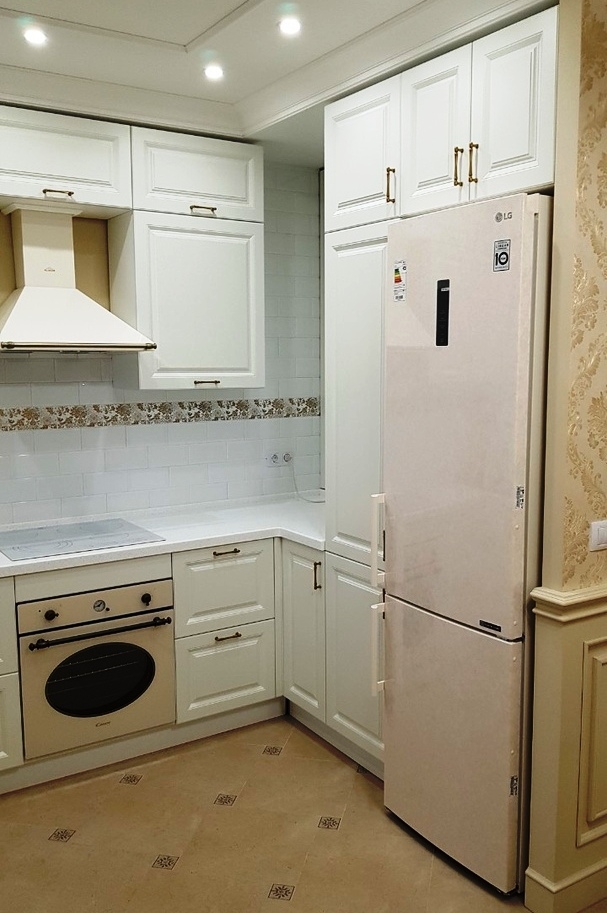 Белый кухонный гарнитур-Кухня МДФ в ПВХ «Модель 531»-фото4