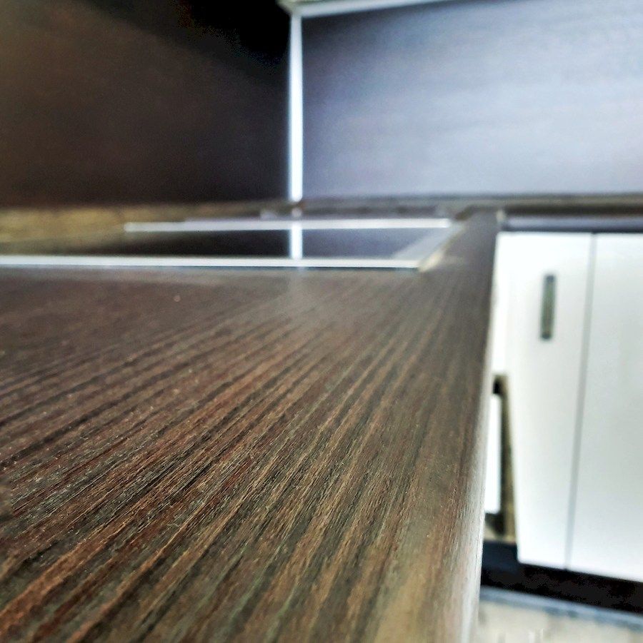 Белый кухонный гарнитур-Кухня из шпона «Модель 560»-фото6