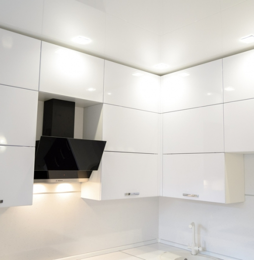 Белый кухонный гарнитур-Кухня из пластика «Модель 142»-фото5