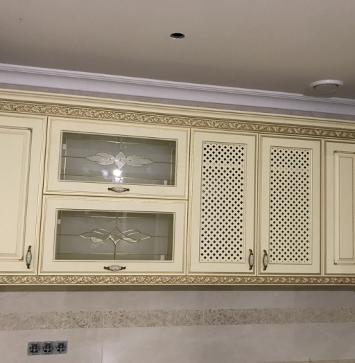 Белый кухонный гарнитур-Кухня МДФ в эмали «Модель 487»-фото13