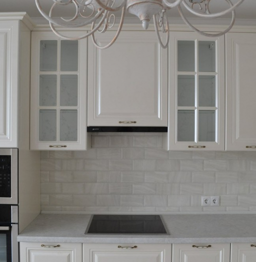 Белый кухонный гарнитур-Кухня МДФ в ПВХ «Модель 204»-фото6