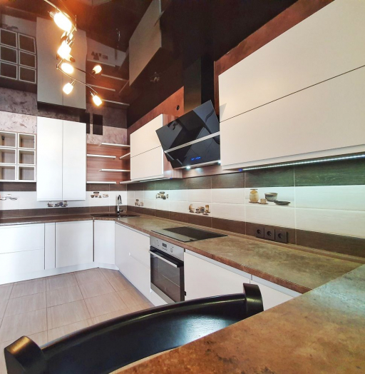 Белый кухонный гарнитур-Кухня МДФ в эмали «Модель 537»-фото10