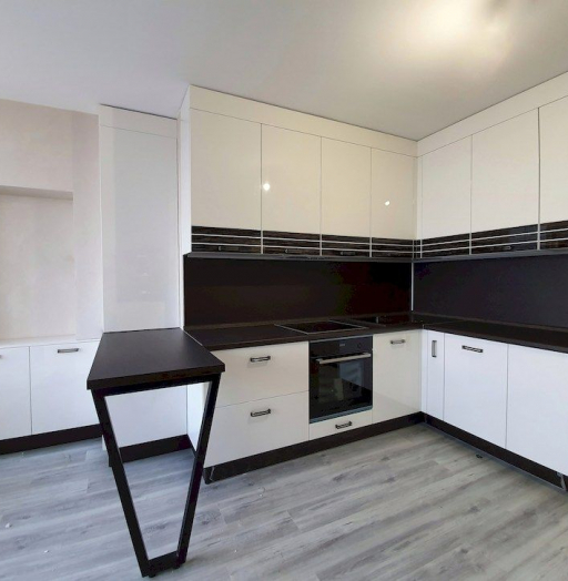 Белый кухонный гарнитур-Кухня из шпона «Модель 560»-фото8