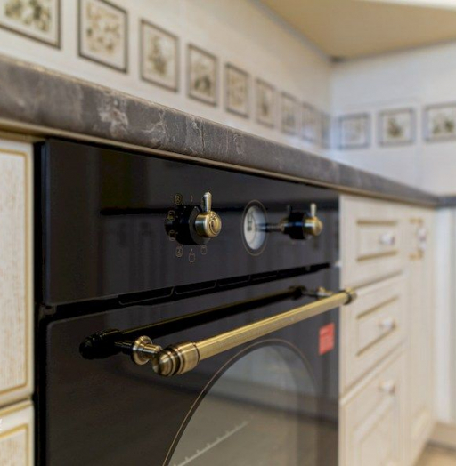 Белый кухонный гарнитур-Кухня из шпона «Модель 562»-фото11